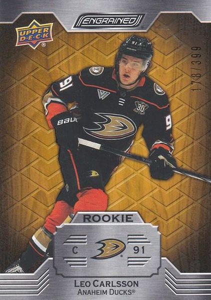 insert RC karta LEO CARLSSON 23-24 Engrained Rookie Oak /399